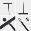 11-Inch Floor Cleaning Broom, Handle Flexible Rubber Broom Wiper, Patio, Garage, Shower Door, Window and Bathroom view 3