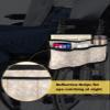 Summer Ocean,Wheelchair Side Bag, Wheelchair Walker Armrest Bags with Cup Holder & Reflective Stripes, Mobility Scooter Walker Rollator Wheelchair Accessories Sea Beach Starfish Shells Coral view 4