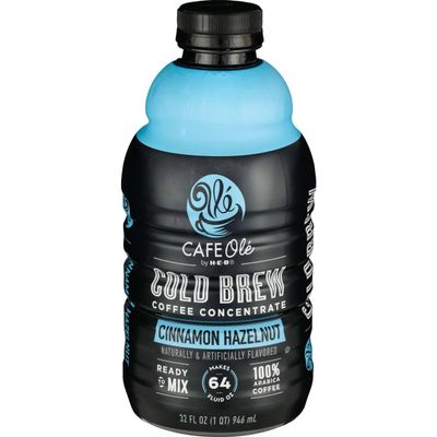 Cafe Ole by HEB Cold Brew Concentrate 32 oz Cinnamon Hazelnut