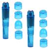 Finever Small Mini Massager Portable Pen for Body Face, Neck, Head,Back Massage with 4 Heads (2Pack Blue) view 1