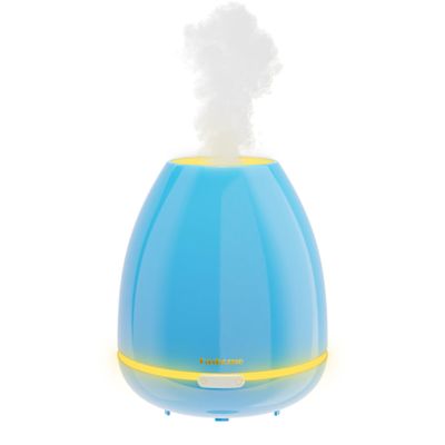 300ml Essential Oil Diffuser & Cool Mist Humidifier - Ultra-Quiet Ultrasonic Aromatherapy for Bedroom, 7 Color Night Light, BPA-Free, Auto Shut-Off, Up to 12H Continuous Mist(Blue)