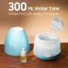 300ml Essential Oil Diffuser & Cool Mist Humidifier - Ultra-Quiet Ultrasonic Aromatherapy for Bedroom, 7 Color Night Light, BPA-Free, Auto Shut-Off, Up to 12H Continuous Mist(Blue) view 3