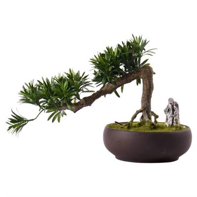 Artificial Bonsai Creative Simulation Bonsai Small Artificial Bonsai Tree Plants with Ceramic Pots Handmade Bonsai Decoration for Home Office for Home Office