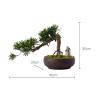 Artificial Bonsai Creative Simulation Bonsai Small Artificial Bonsai Tree Plants with Ceramic Pots Handmade Bonsai Decoration for Home Office for Home Office view 2