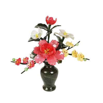 Artificial Bonsai Creative Artificial Bonsai Simple Jade Vase Decoration Bonsai Chinese Style Faux Potted Plant for Home Office Decor Desktop Display for Home Office
