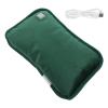 BESTOYARD Soft Cover Rechargeable Winter Warm Water Bag Sack Portable Electric USB Water Heating Pad Green view 1