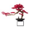 Artificial Bonsai Red Artificial Bonsai Pine Tree Welcome Pine Bonsai Ornament Ceramic Potted Plant Modern Luxury Office Living Room Corridor Decoration for Home Office