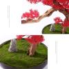 Artificial Bonsai Red Artificial Bonsai Pine Tree Welcome Pine Bonsai Ornament Ceramic Potted Plant Modern Luxury Office Living Room Corridor Decoration for Home Office view 3