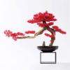Artificial Bonsai Red Artificial Bonsai Pine Tree Welcome Pine Bonsai Ornament Ceramic Potted Plant Modern Luxury Office Living Room Corridor Decoration for Home Office view 4