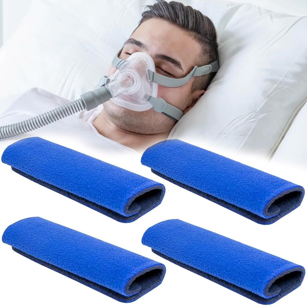 4 Pack CPAP Headgear Strap Covers,Face Cushion Pads,Soft CPAP Mask Strap Cushions for Reducing Indentation,CPAP Strap Cushions for Most CPAP Headgear Straps