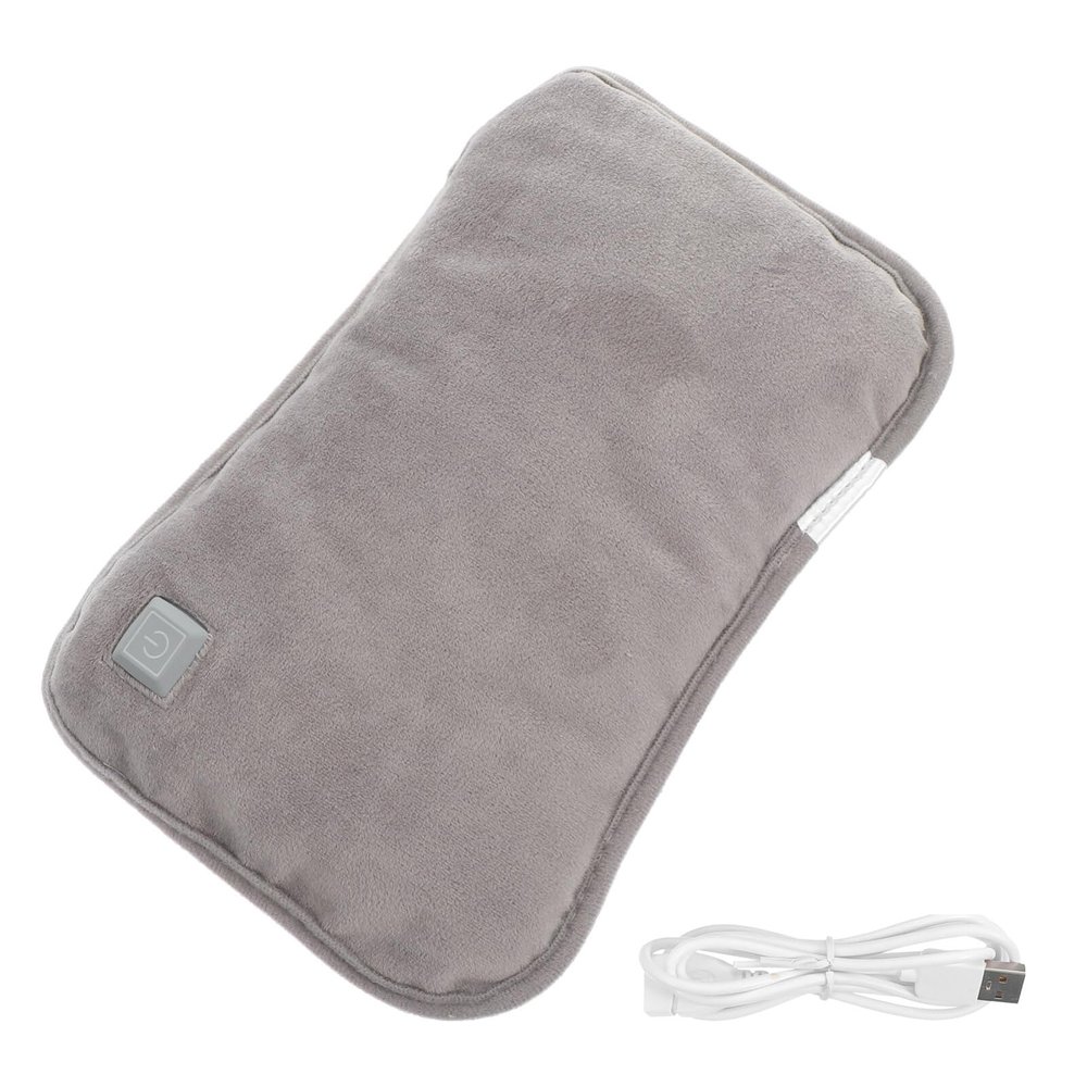 BESTOYARD 1pc USB Warm Water Bag Rubber Hot Water Bag Small Hot Water Bottle Hot Water Bag for USB Heating Hand Warmer Hot Bottle Bag Hot Water Pouches Student Flannel Kettle Electro-Thermal