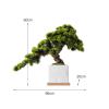 Artificial Bonsai Artificial Bonsai Tree Fake Plant Potted Tree Pine Bonsai Plant Faux Bonsai Indoor Windowsill Yard Desktop Display Trees Zen Decor for Home Office view 2
