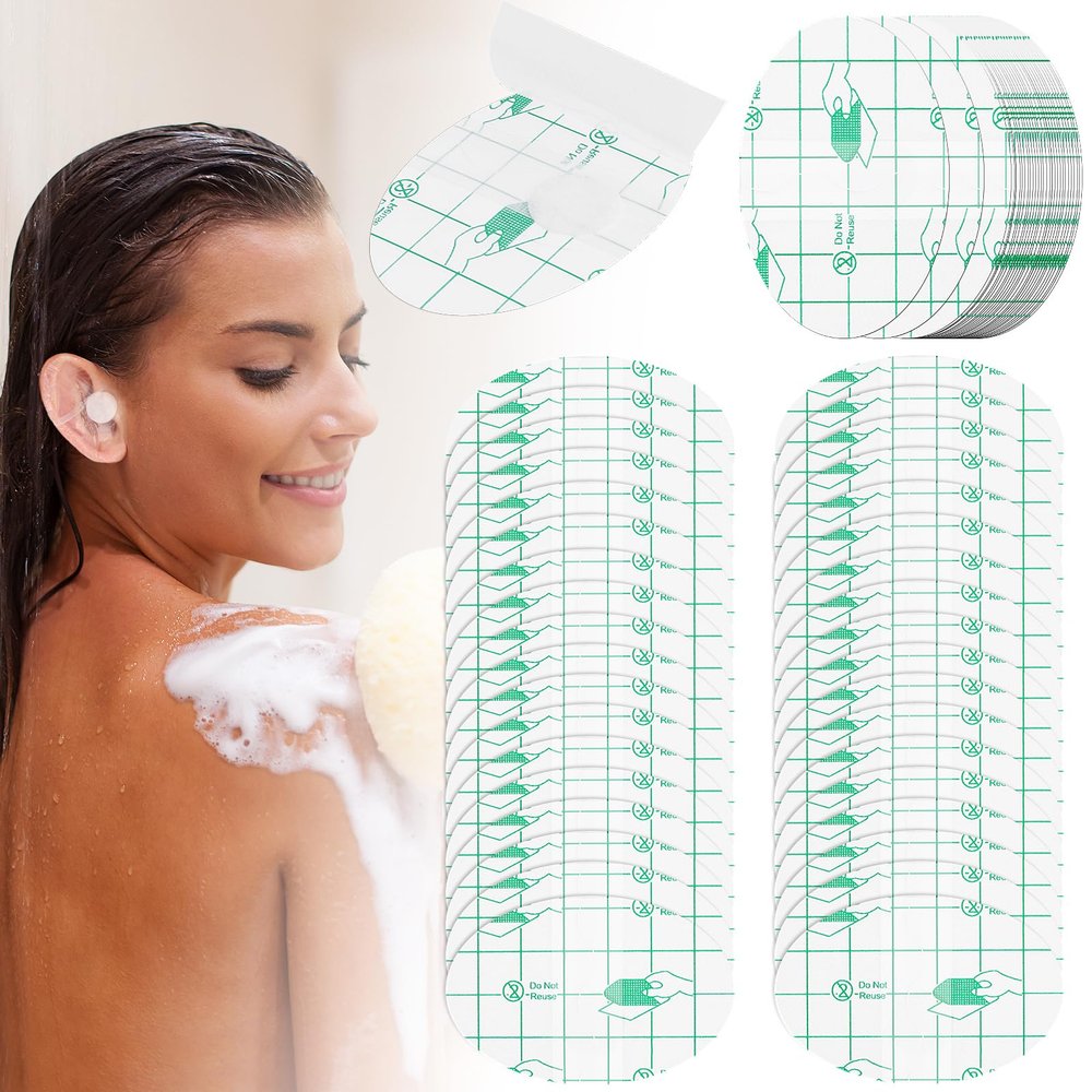 120 Waterproof Ear Covers for Swimming, Snorkeling, Surfing and Other Water Sports - Cotton Ear Plugs with Shower Protection