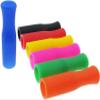20 Pcs Multicolour Silicone Straw Tips, Reusable Teeth Protectors Metal Straws Tips Covers, Prevent Scald Straw Covers Fit for 6mm Wide Stainless Steel Straws Disposable Drinking Straws view 1