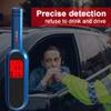 IUPPA Reable Breath Tester LCD Digital Breathalyzer Blowing Tester Portable Hand-held Drunk Driving Detection Gauge view 2