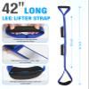 Kekoy 8 in 1 Hip Kit, Seniors Total Hip Replacement After Surgery with 36" Grabber Reacher Tool, Sock Aid Device, Leg Lifter, Long Handle Shoe Horn, Bath Sponge, Telescoping Back Scratcher(Blue) view 4