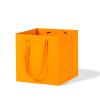 LFCXHTY Orange Square Gift Bag 12 in Paper Gift Box Large Square Bottom Kraft Paper Bags with Handles for Party Favor, Birthday Gift Bags (Orange, 12 x 12 x 12 in, 10 CT) view 1