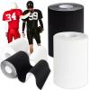 2 Rolls Football Turf Tape,10.9 Yards Sports Extra Wide Athletic Arm Tape,Ultra Sticky Sport Tapes Protect Elbows from Scraping Burn(Black,White) view 1