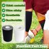 2 Rolls Football Turf Tape,10.9 Yards Sports Extra Wide Athletic Arm Tape,Ultra Sticky Sport Tapes Protect Elbows from Scraping Burn(Black,White) view 3