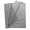 Bobobag 50 Sheets Full Size Gift Wrapping Black Tissue Paper Bulk for Gift Bags, Weddings Birthday Showers Arts Craft Party Decoration (Black Stripe, 20"X 28") view 1