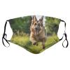 German Shepherd Dogs Face Mask Adult Reusable Dust Masks Outdoor Black view 1