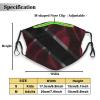 Trinidad Flag Face Mask Adult Reusable Dust Masks Outdoor Black view 2