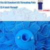 12 PCS Microfiber Mop Heads, Microfiber Cloth Mop Replacement Blue Compatible with Standard 3/4 inch Threaded Poles view 2