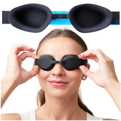MyHalos Moisture Chamber Glasses for Dry Eyes - Sleep Mask for Dry Eyes - Reusable & Soft - Hydrating Sleeping Mask & Moisture Goggles for Men and Women - Patent Pending