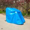 Mobility Scooter Storage Cover,Wheelchair Cover With thickened lining Outdoor Protector from Dust Dirt Snow Rain Sun Rays,Free Storage Bag with Windproof Fixing Rope (L-39"x28"x35") view 3