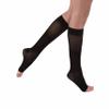 Juzo Naturally Sheer 20-30 mmHg Compression Stockings, Knee High, Open Toe | Compression Socks for Women/ Men for Tired, Aching or Swollen Legs, Moderate Varicosities | Black, X-Large (V) view 1