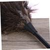 STOBAZA 4pcs Ostrich Washable Dust Mop Cleaning Brush Long Wooden Handle Dusting Wand for Room Kitchen Car view 2