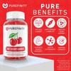 PUREFINITY Tart Cherry Gummies  Uric Acid Flush for Joint Relief & Recovery, Raw Juice Extract Antioxidant  Non-GMO, Gluten Free, Vegan, 60 Count (Pack of 2) view 3