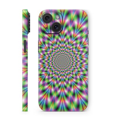 MightySkins Skin Compatible with Apple iPhone 15 Full Wrap - Hypnosis | Protective, Durable, and Unique Vinyl Decal wrap Cover | Easy to Apply & Change Styles | Made in The USA