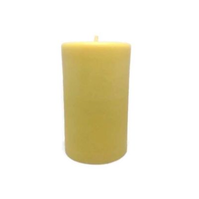 3.75" Yellow Lemongrass Scented Aromatherapy Pillar Candle