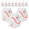 15 Pcs House Shaped Candy Box Small Kraft Paper Boxes 3 Inch House Treat Boxes Party Favors Cookie Boxes for Wrapping Wedding Xmas Party Supplies view 1