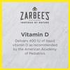 Zarbee's Vitamin D Drops for Infants, 400IU (10mcg) Baby & Toddler Liquid Supplement, Newborn & Up, Dropper Syringe Included, Pack of 2 0.47 Fl Oz Bottles view 4