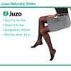 Juzo Naturally Sheer 20-30 mmHg Compression Stockings, Pantyhose, Open Toe | Compression Socks for Women/ Men for Tired, Aching or Swollen Legs, Moderate Varicosities | Beige, Small (II) view 4