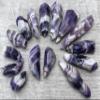 GAF TREASURES Wholesale Chevron Amethyst Points, 2-3" Natural Chevron Amethyst Points, Raw Chevron Amethyst Points Healing Crystals (Chevron Amethyst Points, 5 Points) view 3