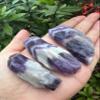 GAF TREASURES Wholesale Chevron Amethyst Points, 2-3" Natural Chevron Amethyst Points, Raw Chevron Amethyst Points Healing Crystals (Chevron Amethyst Points, 5 Points) view 4