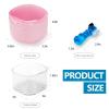 EZEELAI Partial Denture Case Leak Proof with Strainer Basket and Brush, Waterproof Denture Cup Retainer Cleaning Bath Case Travel for Dentures, Braces, Night Guard - Pink view 2