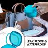 EZEELAI Partial Denture Case Leak Proof with Strainer Basket and Brush, Waterproof Denture Cup Retainer Cleaning Bath Case Travel for Dentures, Braces, Night Guard - Pink view 4