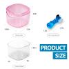 EZEELAI Travel Denture Case Denture Soaking Container with Brush, Denture Cleaning Case Retainer Bath Box Case False Teeth Container - Leak Proof & Lid Waterproof - Transparent Pink view 2