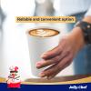 JOLLY CHEF 300 Pack Disposable Paper Coffee Cups White 12 oz Hot Beverage Paper Cups for Water, Ideal for for Thanksgiving, Christmas, Parties view 4