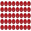 40PCS TENS/EMS Unit Replacement Pads, Upgraded 3rd Gen Large Premium Super Sturdy Snap Electrode Patches with Self-Adhesive Performance for Pain & Muscle Relief Reusable Up to 30 Times (S, Red) view 1
