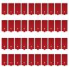 40PCS TENS/EMS Unit Replacement Pads, Upgraded 3rd Gen Large Premium Super Sturdy Snap Electrode Patches with Self-Adhesive Performance for Pain & Muscle Relief Reusable Up to 30 Times (L, Red) view 1