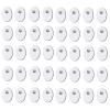 40PCS TENS/EMS Unit Replacement Pads, Upgraded 3rd Gen Large Premium Super Sturdy Snap Electrode Patches with Self-Adhesive Performance for Pain & Muscle Relief Reusable Up to 30 Times (S, White) view 1