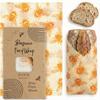XXL Reusable Beeswax Wraps For Food - 14 x 55 in Roll | Cut to Size Bees Wax Wraps Reusable | Extra Large Beeswax Paper Sheet | Cute Bees Wax Roll for Food Wraps view 1