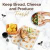 XXL Reusable Beeswax Wraps For Food - 14 x 55 in Roll | Cut to Size Bees Wax Wraps Reusable | Extra Large Beeswax Paper Sheet | Cute Bees Wax Roll for Food Wraps view 3