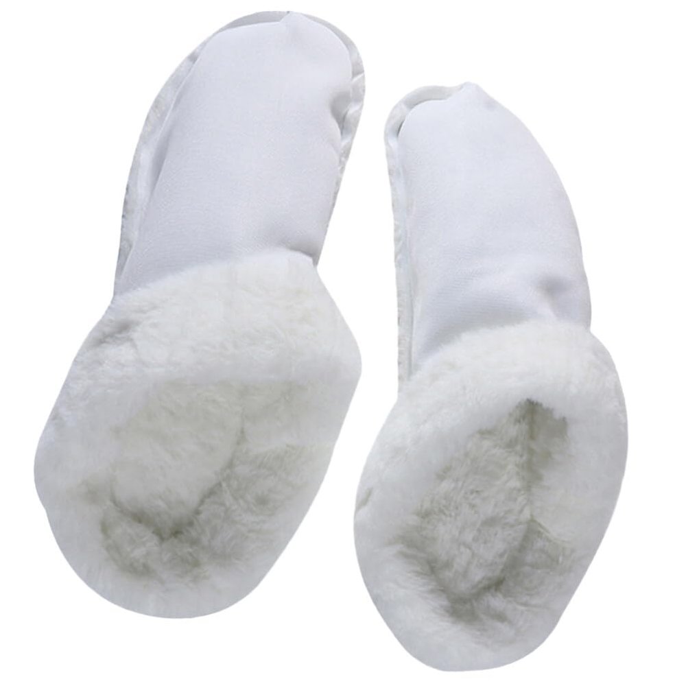 BESTOYARD 1 Pair Slipper Insoles Replacement Fur Slipper Insoles Sole Inserts Fuzzy Clogs Liners Shoe Filler Furry Plush White Man s Sports Shoes
