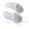 BESTOYARD 1 Pair Slipper Insoles Replacement Fur Slipper Insoles Sole Inserts Fuzzy Clogs Liners Shoe Filler Furry Plush White Man s Sports Shoes view 2
